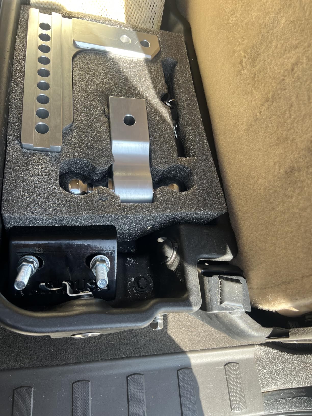 Rhino USA Adjustable Trailer Hitch (Fits 2-Inch Receiver) - Heavy Duty Aluminum Tow Hitches with 6-Inch Drop/Rise for Truck (12,500 LBS GTW) - Weatherproof Double Anti-Theft Locking Hitch Pins customer photo 1