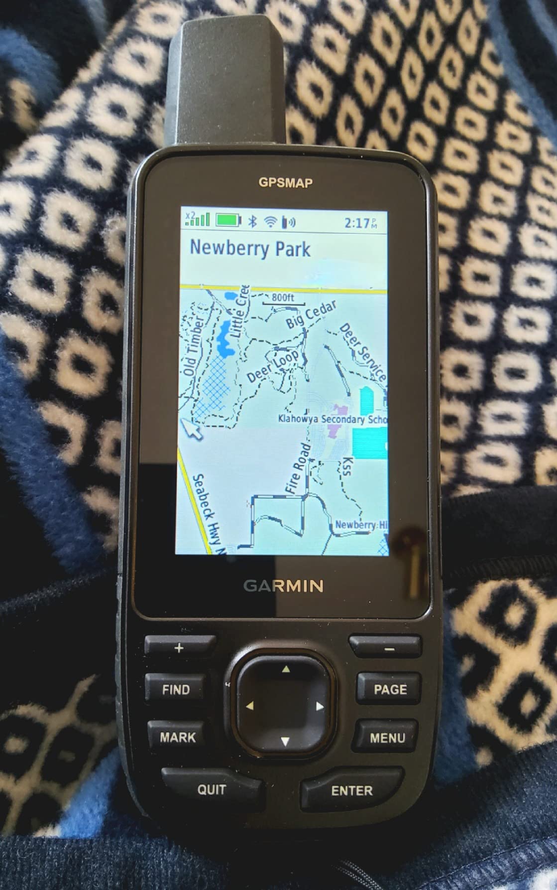Garmin GPSMAP 67 Rugged GPS Handheld, Multi-Band GNSS, Topo Mapping, Satellite Imagery, Color Display customer photo 1