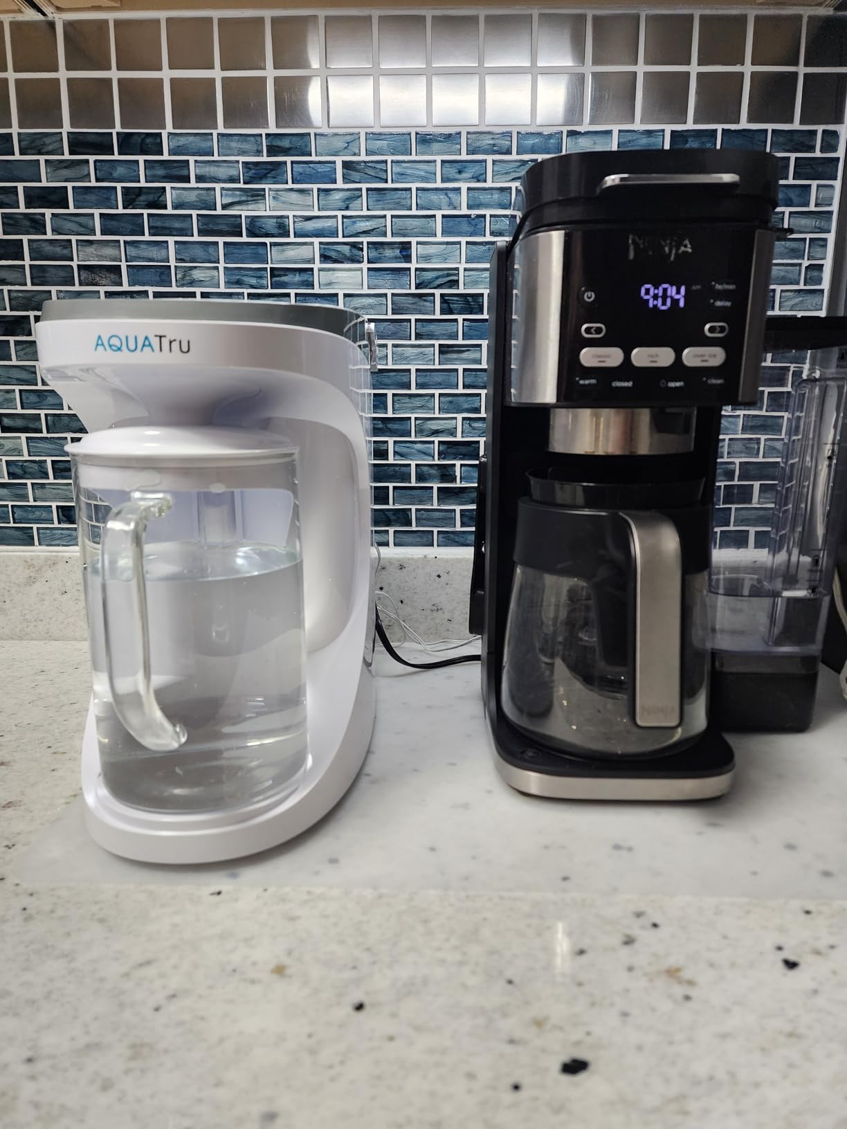 AquaTru Carafe Countertop Water Purifier | Compact 4-Stage Reverse Osmosis System with Glass Carafe Removes 84 Contaminants Including Forever Chemicals, Lead & Fluoride customer photo 1