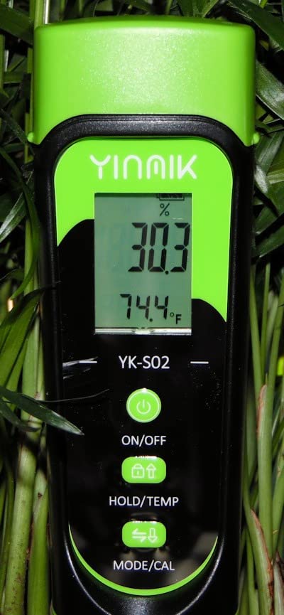 YINMIK Digital Soil Moisture Meter, Direct Soil EC Meter, 3 in 1 Soil Hygrometer EC Indoor Plant Soil Moisture Meter customer photo 1