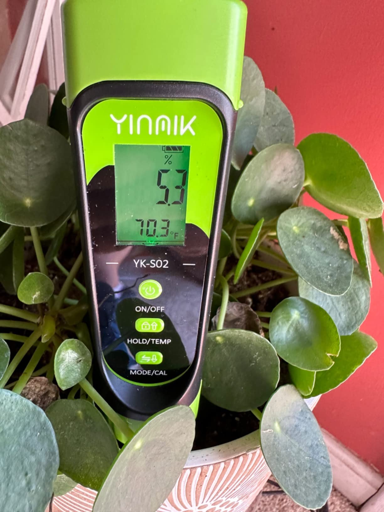 YINMIK Digital Soil Moisture Meter, Direct Soil EC Meter, 3 in 1 Soil Hygrometer EC Indoor Plant Soil Moisture Meter customer photo 2