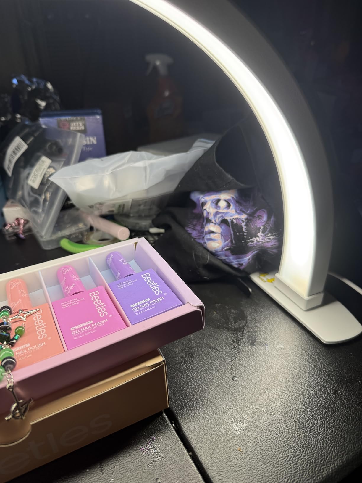 NEEWER Esthetician Light with Phone Holder & Travel Bag Kit, Support 2.4G/PC/MAC Control & Separate Control of 2 LED Light Heads, CRI98+ Bi Color Stepless Dimmable Tattoo Lighting Lash Lamp, BH40B customer photo 1