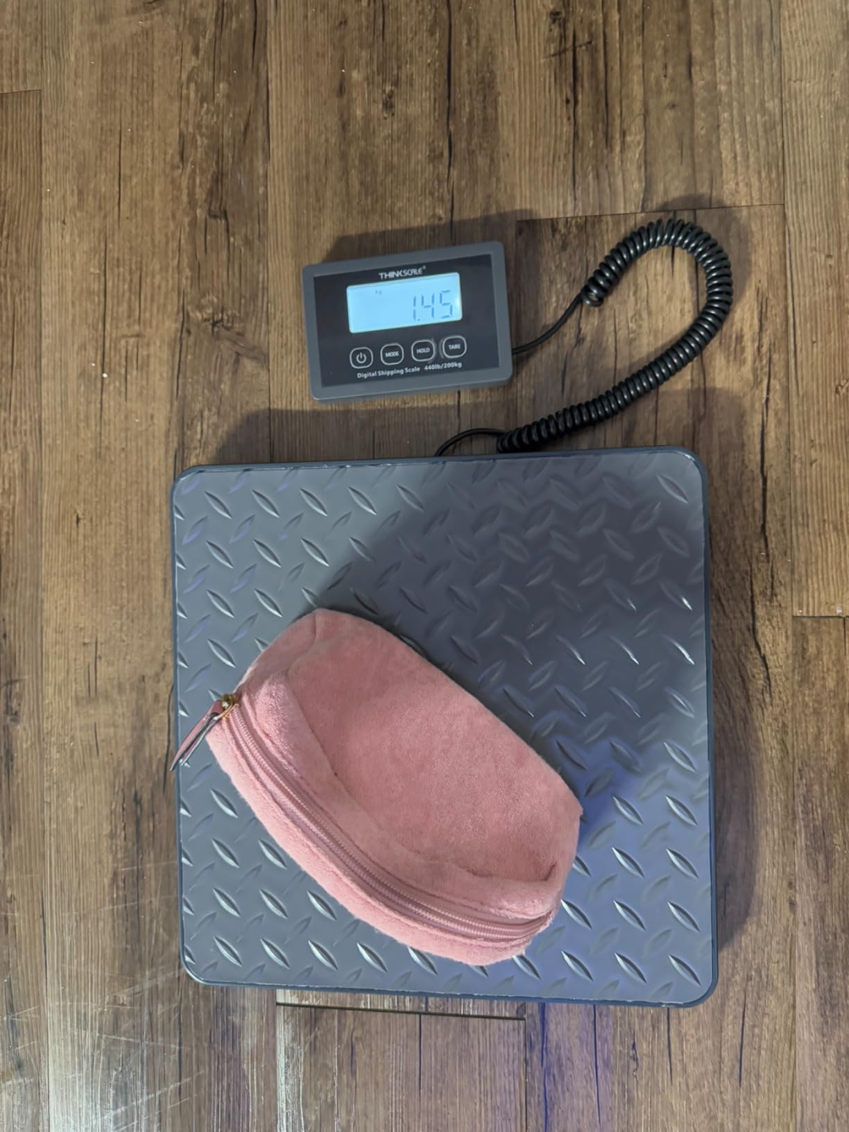 THINKSCALE Shipping Scale, 440 lbs/1 oz Highly Accurate Postal Scale with Hold/Tare/LCD Display, Lightweight Digital Postage Scale for Packages/Luggage/Post Office/Dog, Battery & AC Adapter Included customer photo 2
