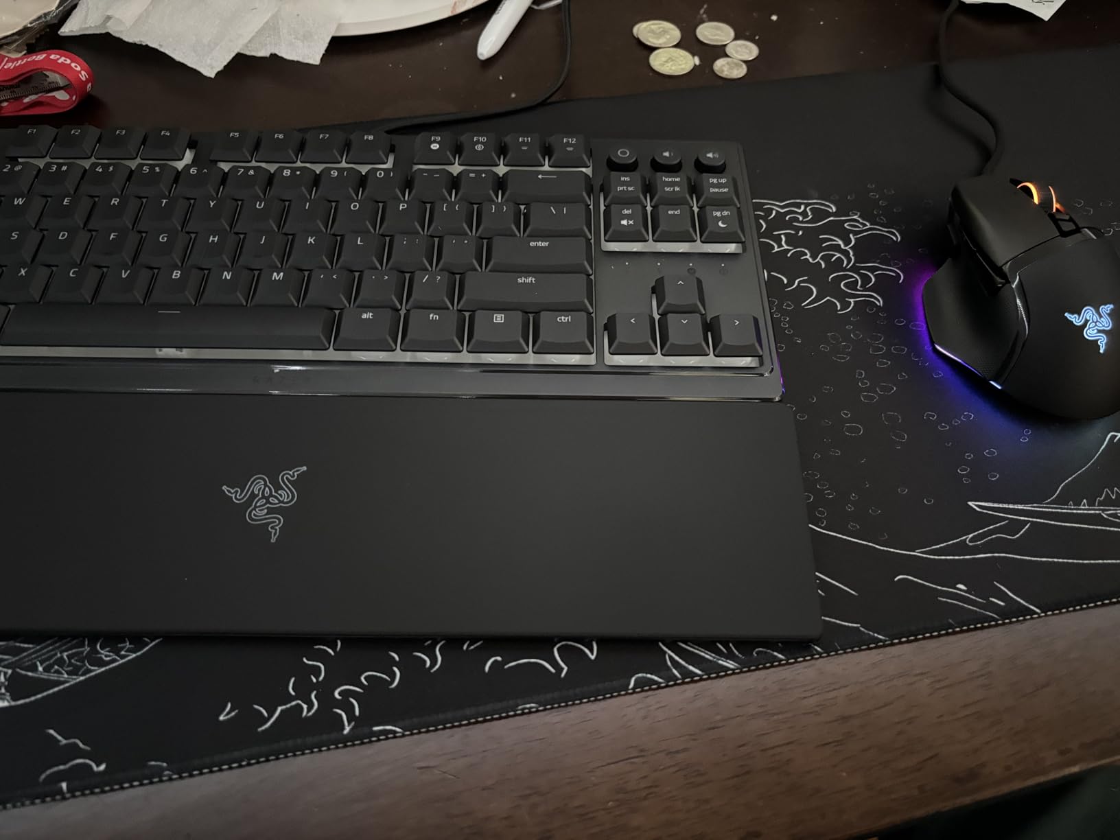 Razer Ornata V3 TKL Gaming Keyboard: Low Profile Keys - Mecha Membrane Switches - UV Coated Keycaps - Backlit Media Keys - 8 Zone RGB Lighting - Spill Resistant - Magnetic Wrist Rest customer photo 1