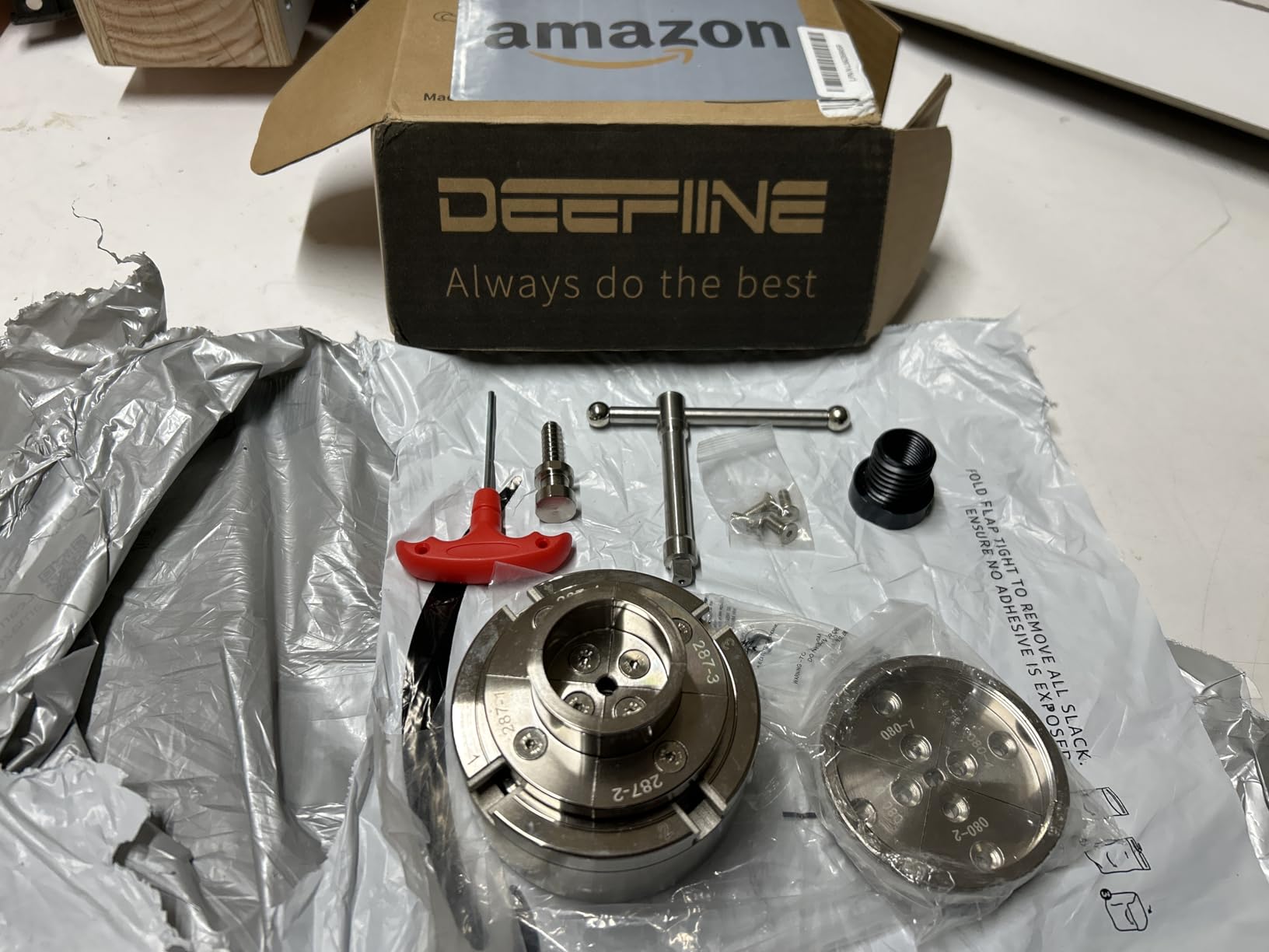 4 Inch Wood Lathe Chuck Set 1