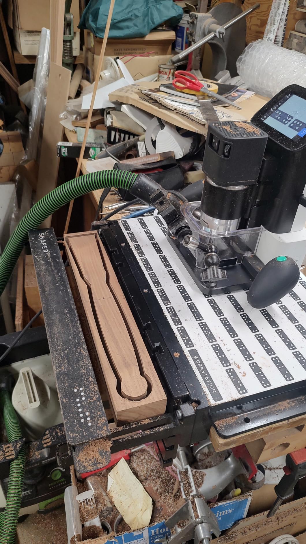 Shaper Origin Handheld CNC Router - CNC Level Precision Cutting - Portable - Inlays, Custom Joinery, Engraving, Lettering, Fine Woodworking, Depth Control + Router Bits, Tape and Systainer customer photo 1