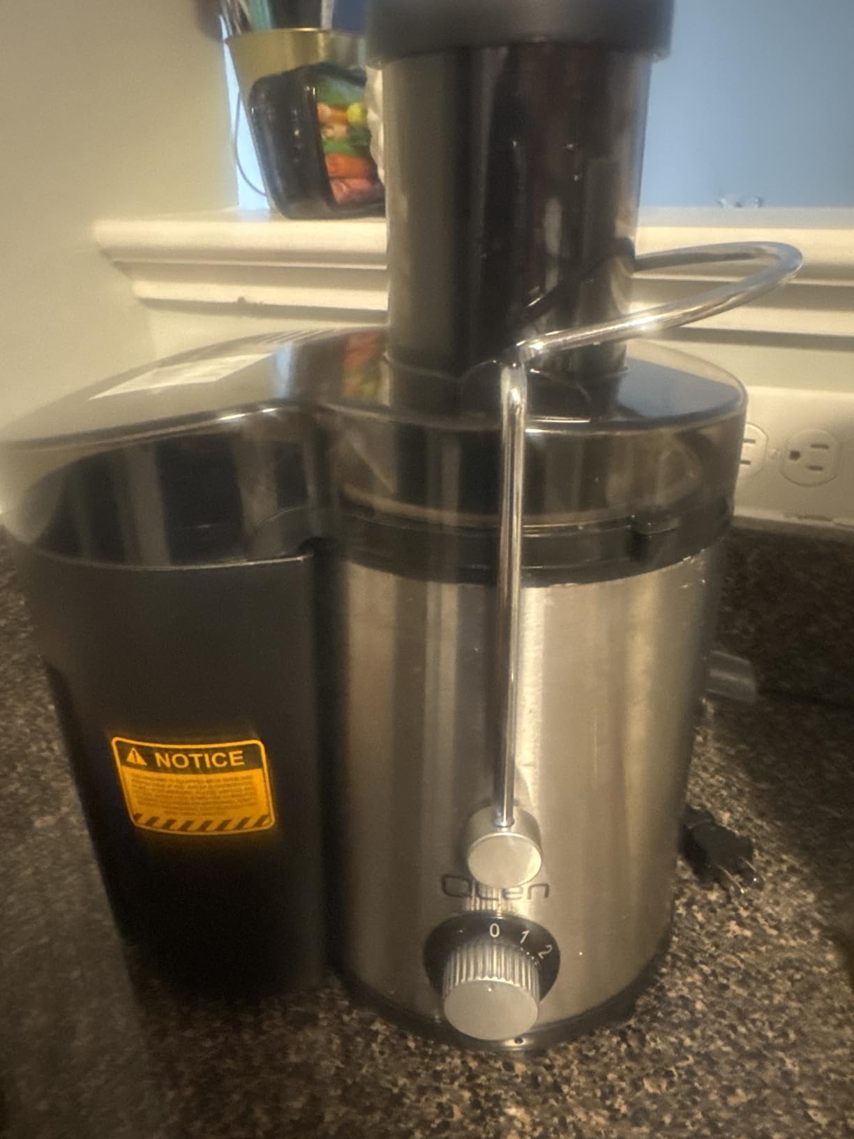 Qcen Juicer Machine, 800W Centrifugal Juicer Extractor with Wide Mouth 3
