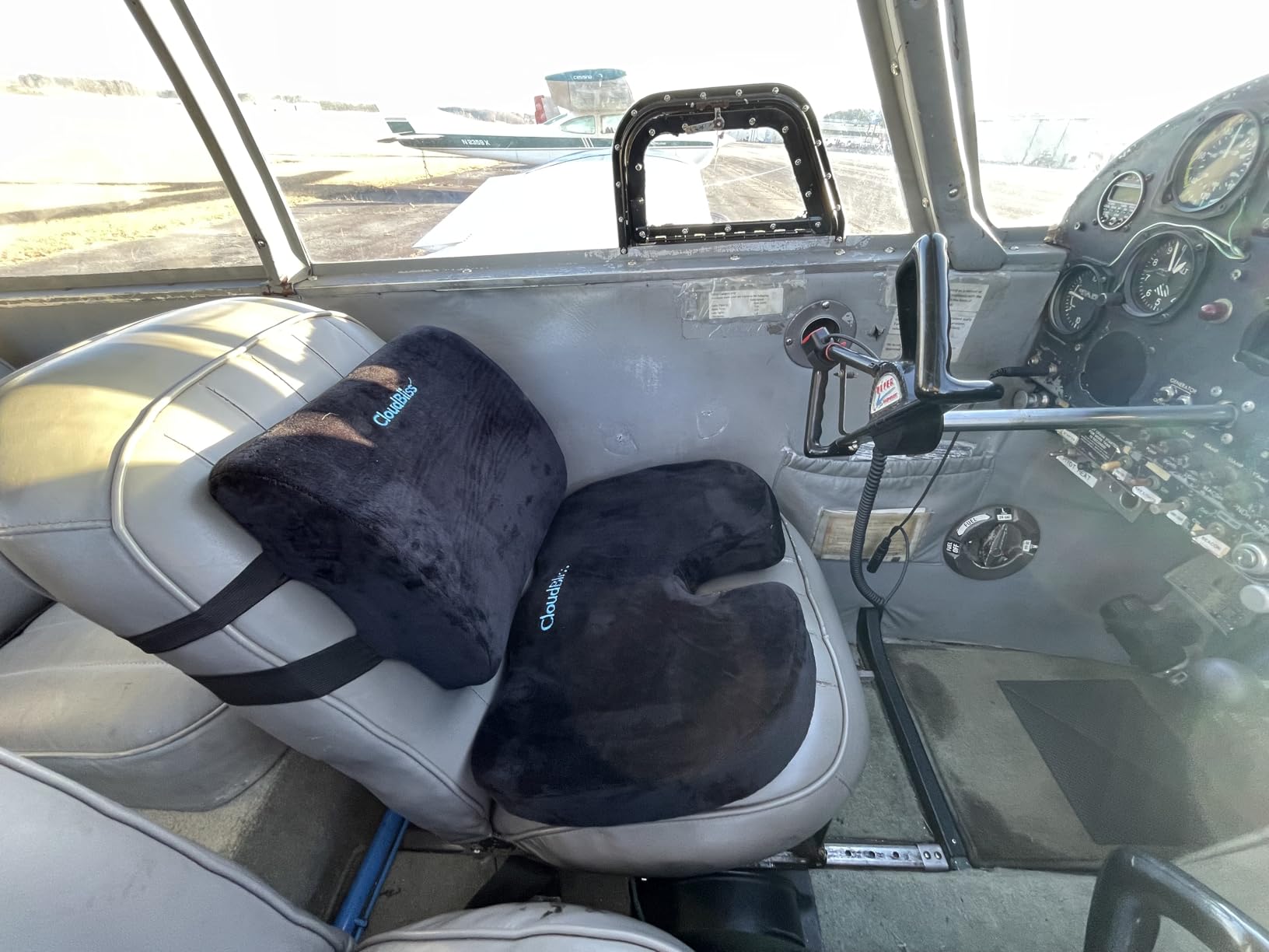 CloudBliss Lumbar Support Pillow & Seat Cushion Set for Office Chair, Desk Chair, Wheelchair & Car - Memory Foam Back Support, Ergonomic Chair Cushions, Sciatica Pain Relief customer photo 1