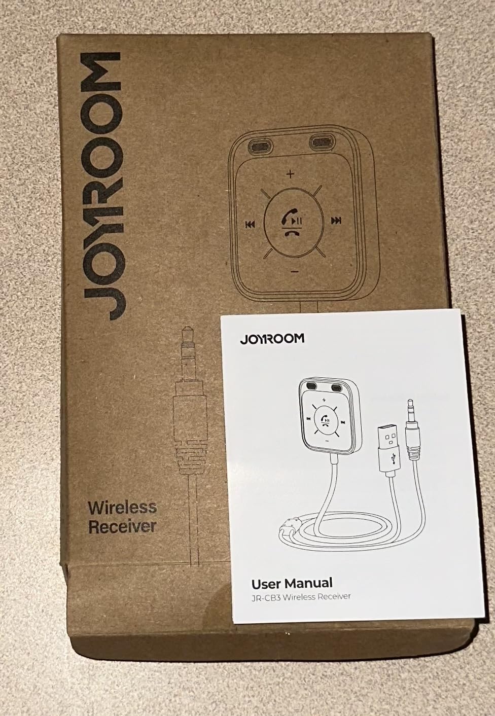 JOYROOM Bluetooth 6.0 AUX Car Adapter, Dual Mics Noise Cancellation, Plug-and-Play, Multifunction Button customer photo 1