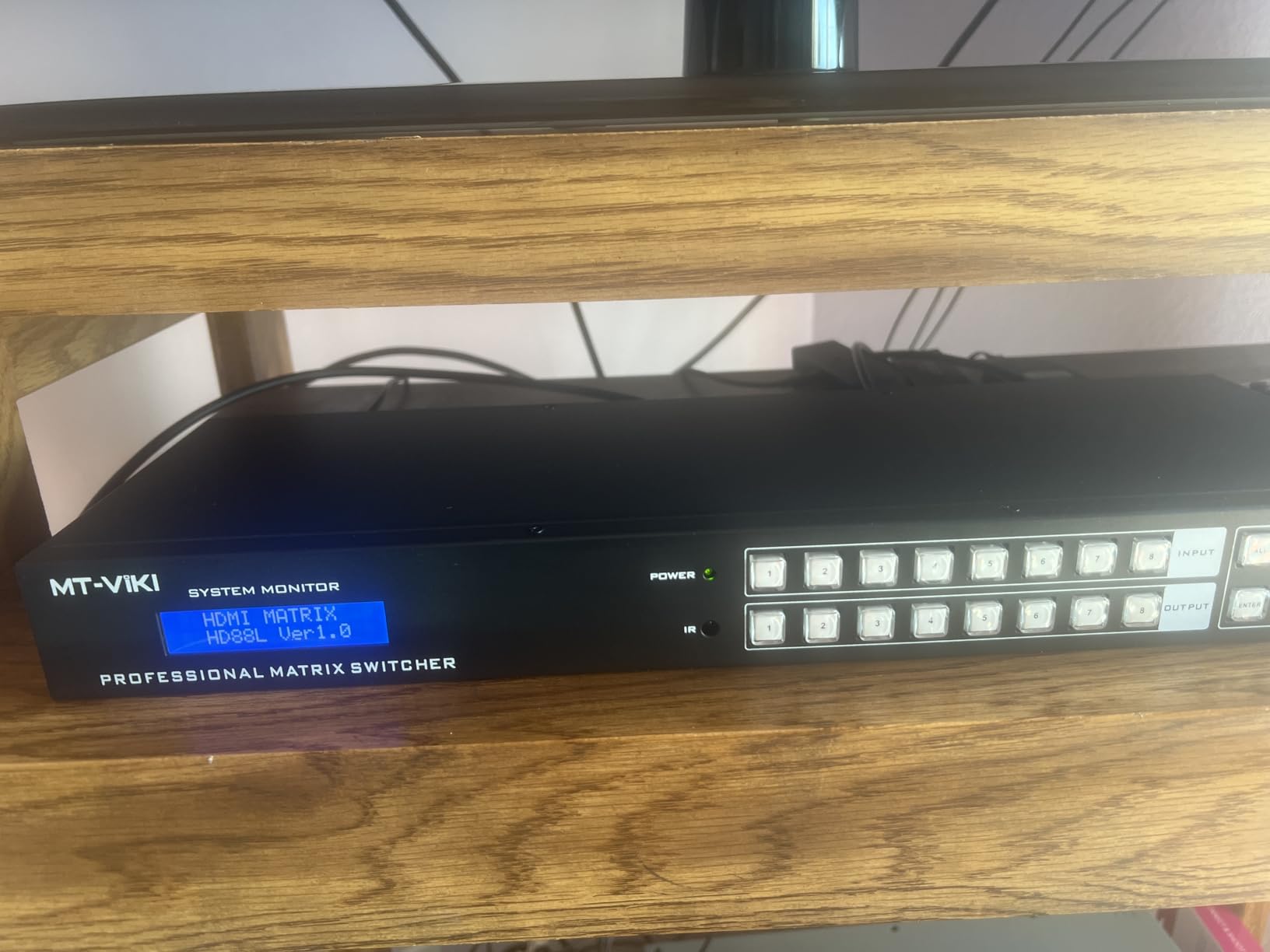 MT-VIKI 4K HDMI Matrix Switch 4x4 with 3.5mm Stereo Audio Extractor +Web GUI, Rack Mount Switcher & Splitter, 4K@30Hz, EDID, RS232, LAN Port, APP (4 in 4 Out) customer photo 2