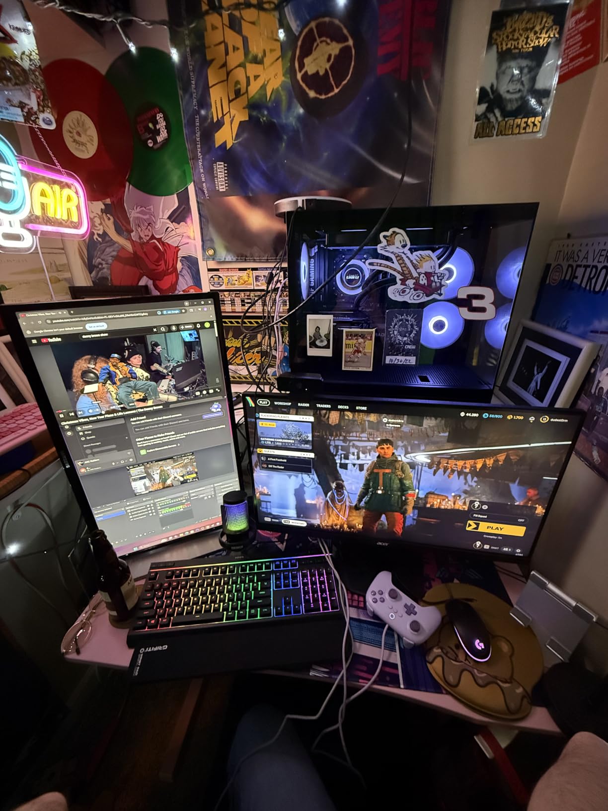 Gaming Microphone for PC: USB Mic for Podcasts Videos & Streaming - Condenser Mic with Quick Mute & Pop Filter - RGB Microphone Gift for Gamer boys - Compatible with PS4/5 & Computer & Laptop customer photo 1