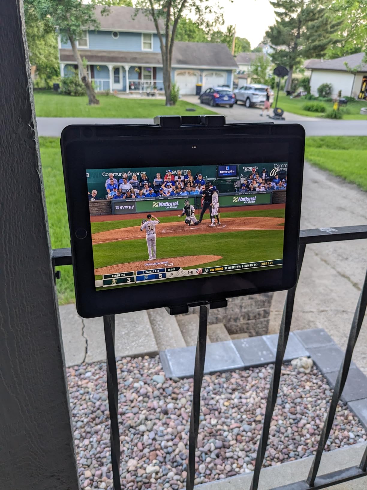 Under Cabinet Tablet Mount, Kitchen Tablet Holder iPad Mount for Desk/Table/Board/Chair,Compatible with 4.7~12.9