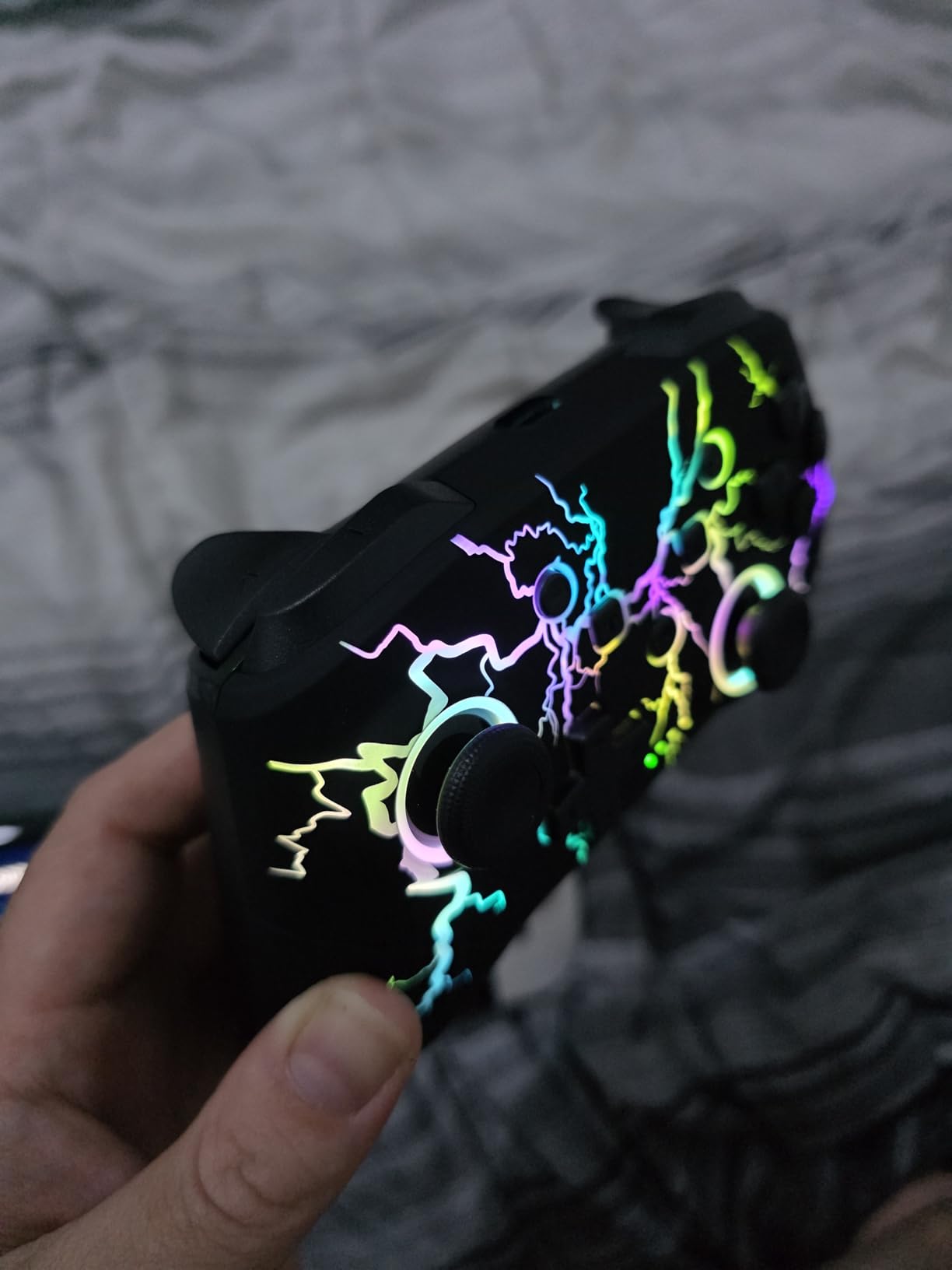 VOYEE Switch Controllers Compatible with Switch/Lite/OLED/PC Windows, 1000mAh Programmable RGB Lightning LED, Wireless Pro Controller customer photo 2