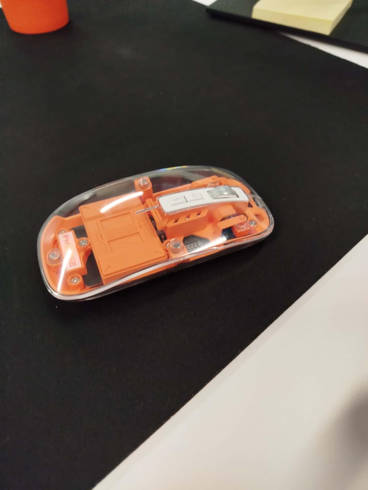 Transparent Wireless Mouse BT5.1/2.4G Bluetooth Mouse Rechargeable Mute Laptop Mice for Mac,iPad,MacBook,Laptop,PC(Gray) customer photo 1