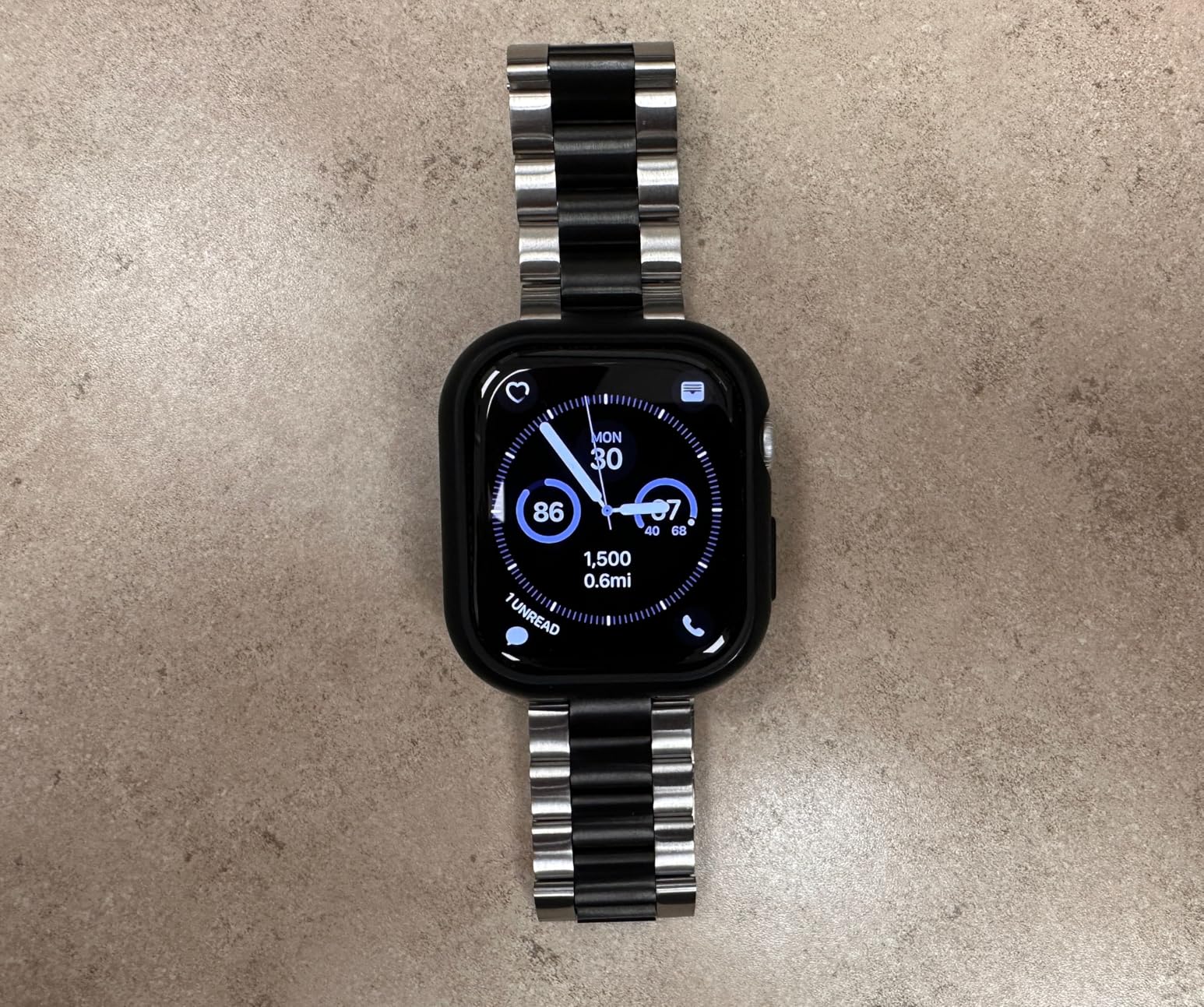 SUNFWR Compatible with Apple Watch Band 44mm 45mm 42mm 46mm 49mm for Men Women, Stainless Steel Metal iWatch Band for Apple Watch Series 11/10/9/8/7/6/5/4/3/2/1/SE/SE2/SE3 Ultra3/2/1 (No case) customer photo 1