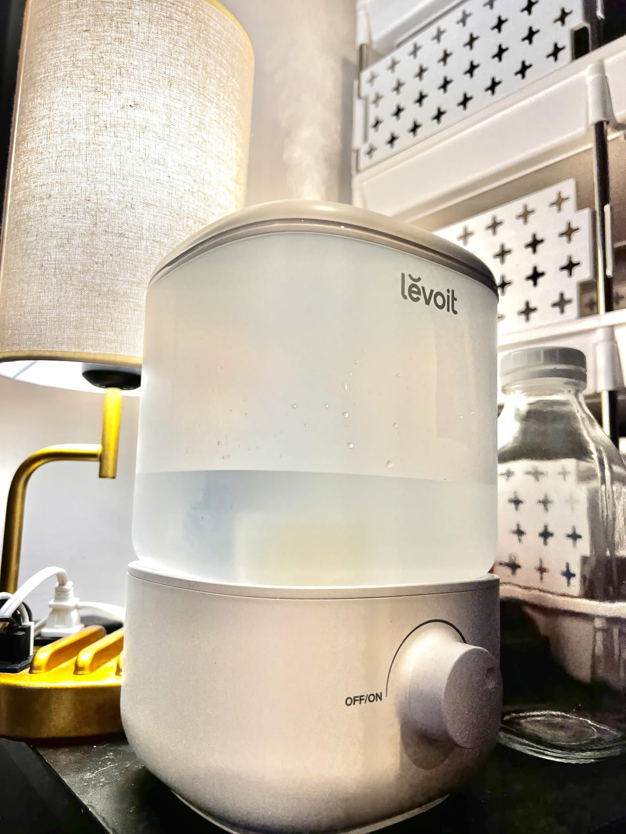 LEVOIT Top Fill Humidifiers for Bedroom, 2.5L Tank for Large Room, Easy to Fill & Clean, 28dB Quiet Cool Mist Air Humidifier for Home Baby Nursery & Plants, Auto Shut-off for Safety, 25H customer photo 1
