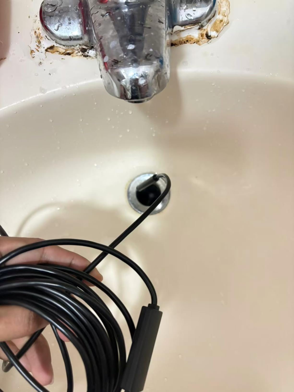 1920P Endoscope Snake Inspection Camera, Lightswim Type C Borescope, Scope Camera with 8 LED Lights for Android and iOS Smartphone, iPhone, iPad, Samsung (16.5 FT/5M) customer photo 2