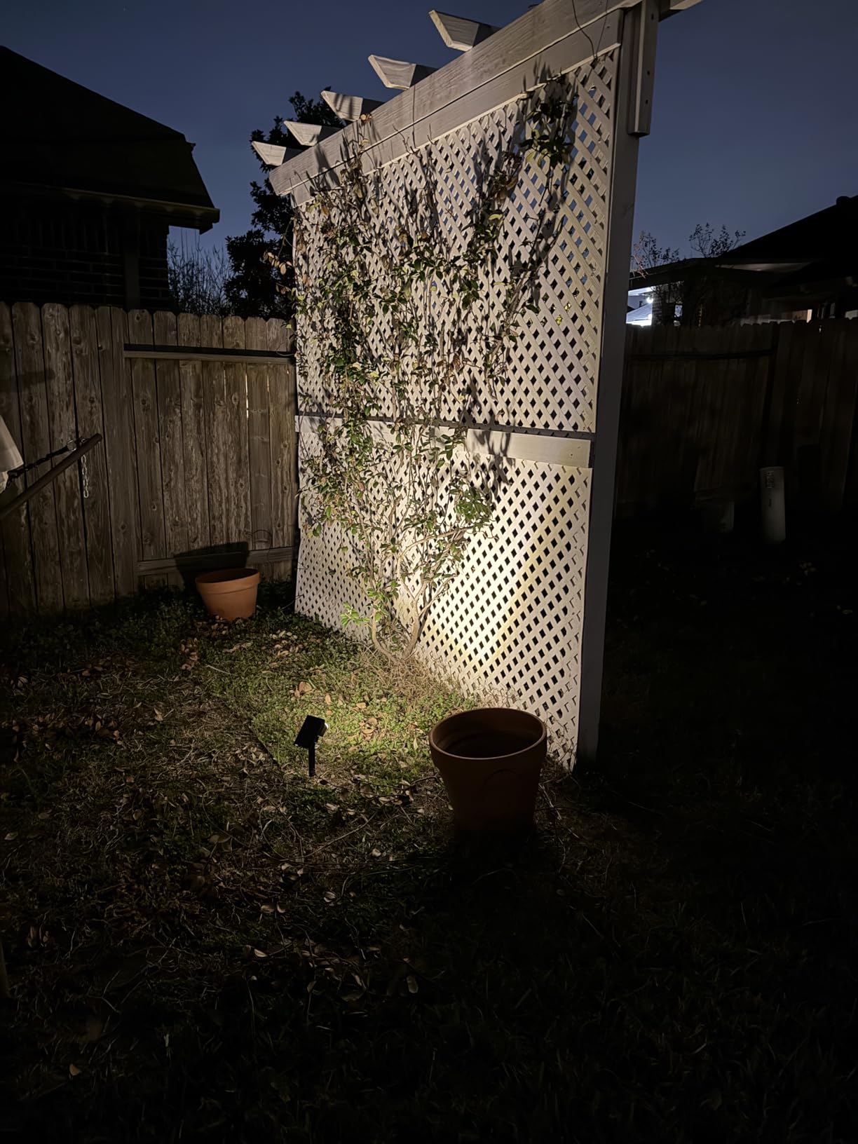 Solar Spot Lights Outdoor Waterproof IP65, 12 Pack Landscape Spotlights with 46 LEDs, 3 Modes Auto On/Off Solar Powered Flood Lights for Outside Pathway, Yard, Garden, Walkway (Warm White) customer photo 1