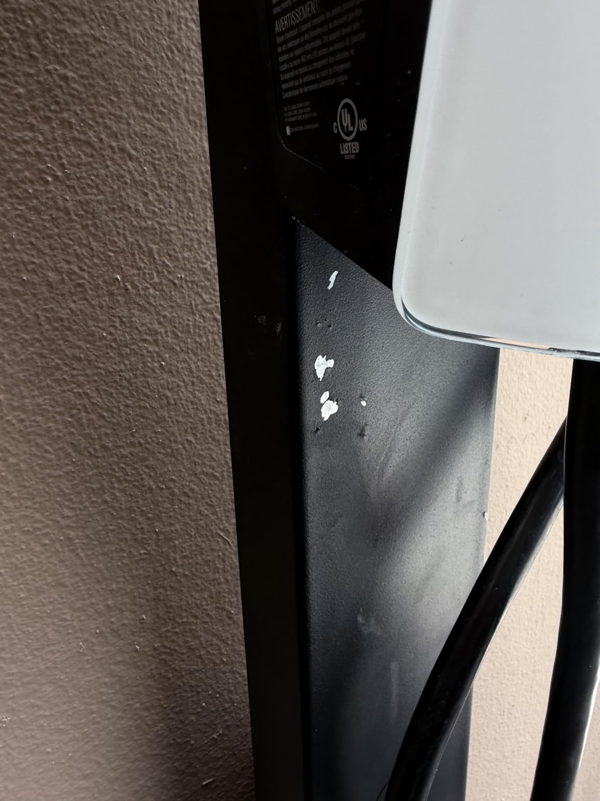 Cold-Rolled Steel Pedestal -Mounted EV Charger Pedestal for Tesla Charging Station with Attached Hook Upgraded Rain Cover New Energy Vehicle Charging Pile Column Lever EV Charging Pillar customer photo 2