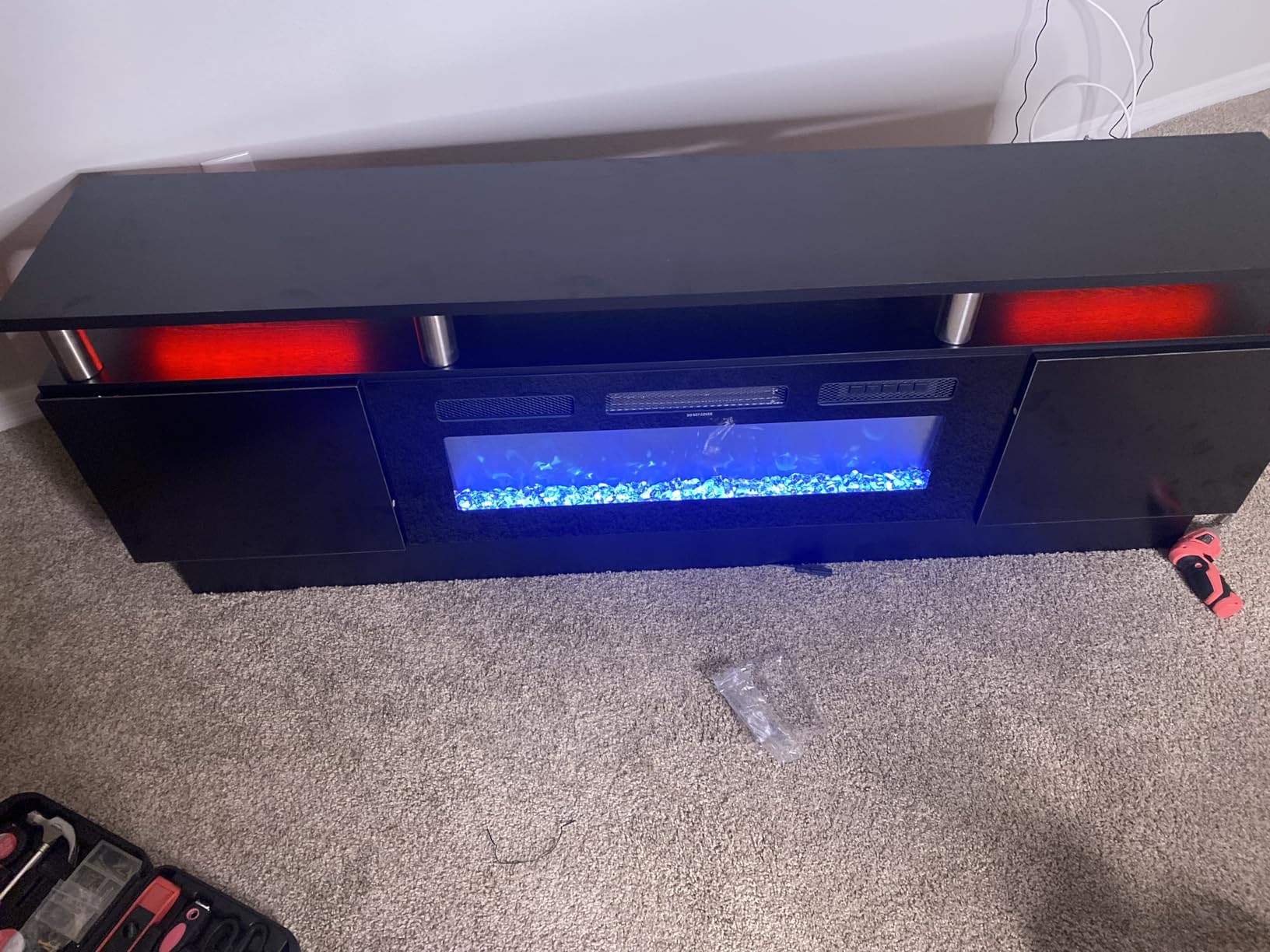 oneinmil 2 Tier TV Console Stand with 36