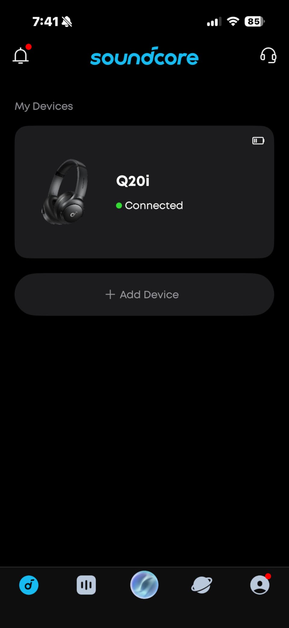 Soundcore by Anker Q20i Hybrid Active Noise Cancelling Headphones, Wireless Over-Ear Bluetooth, 40H Long ANC Playtime, Hi-Res Audio, Big Bass, Customize via an App, Transparency Mode customer photo 2
