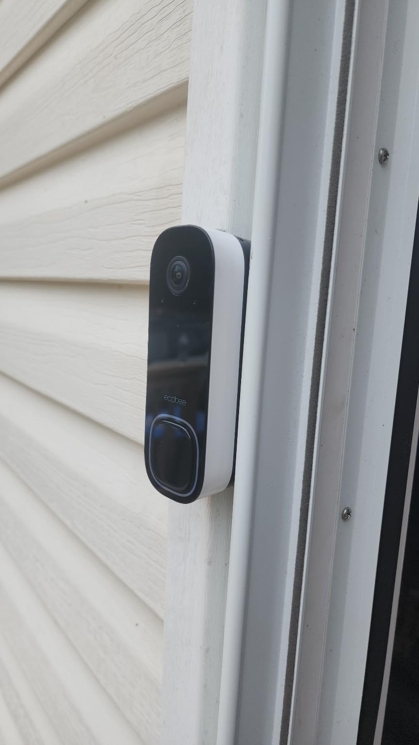 ecobee Smart Video Doorbell Camera (Wired) - with Industry Leading HD Camera, Smart Security, Night Vision, Person and Package Sensors, 2-Way Talk, and Video & Snapshot Recording customer photo 1