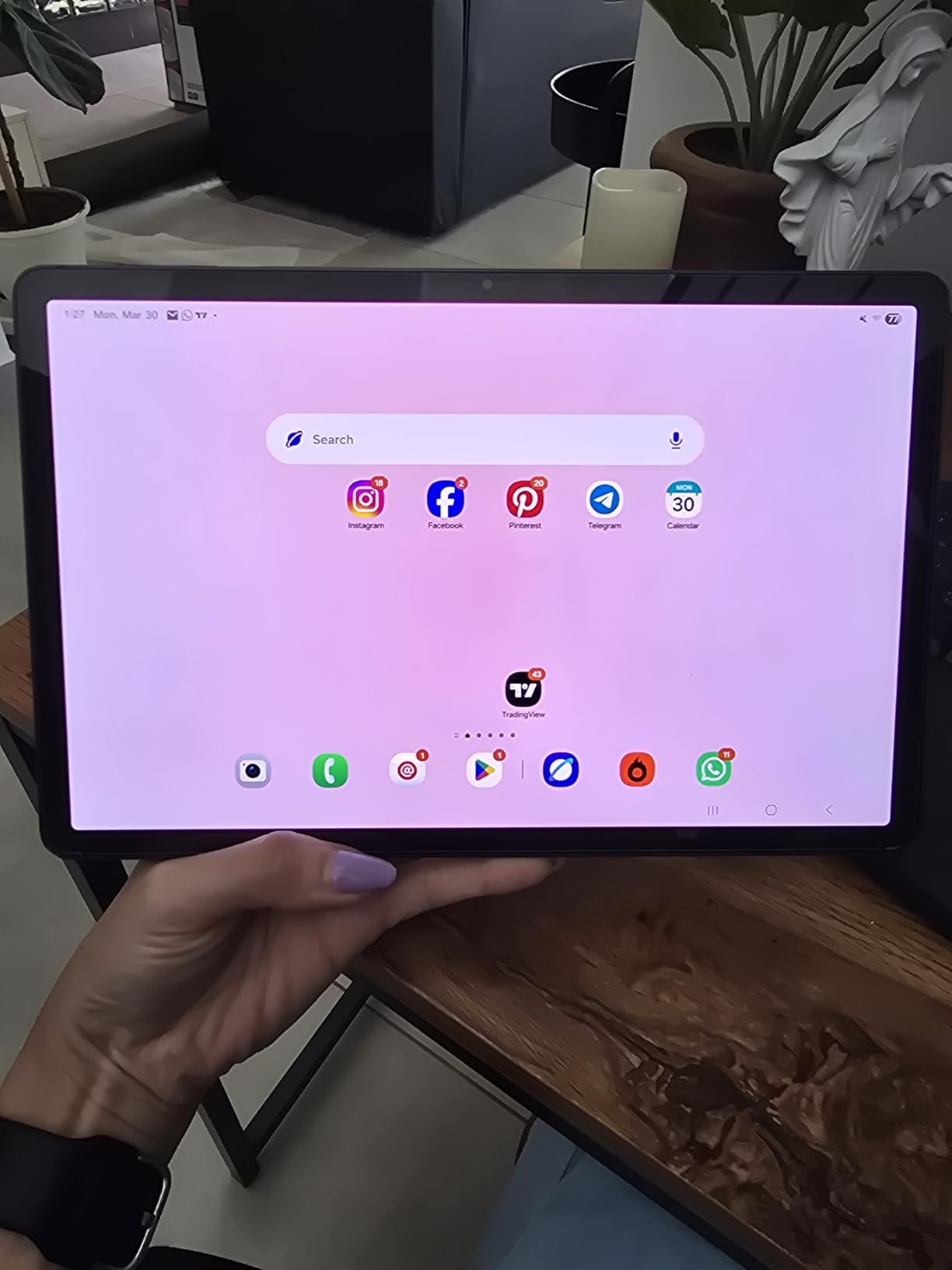 Samsung Galaxy Tab S9 11 inch 128GB WiFi Android Tablet, Snapdragon 8 Gen 2, AMOLED Screen, S Pen Included, Long Battery Life, US Version 2023, Graphite customer photo 2