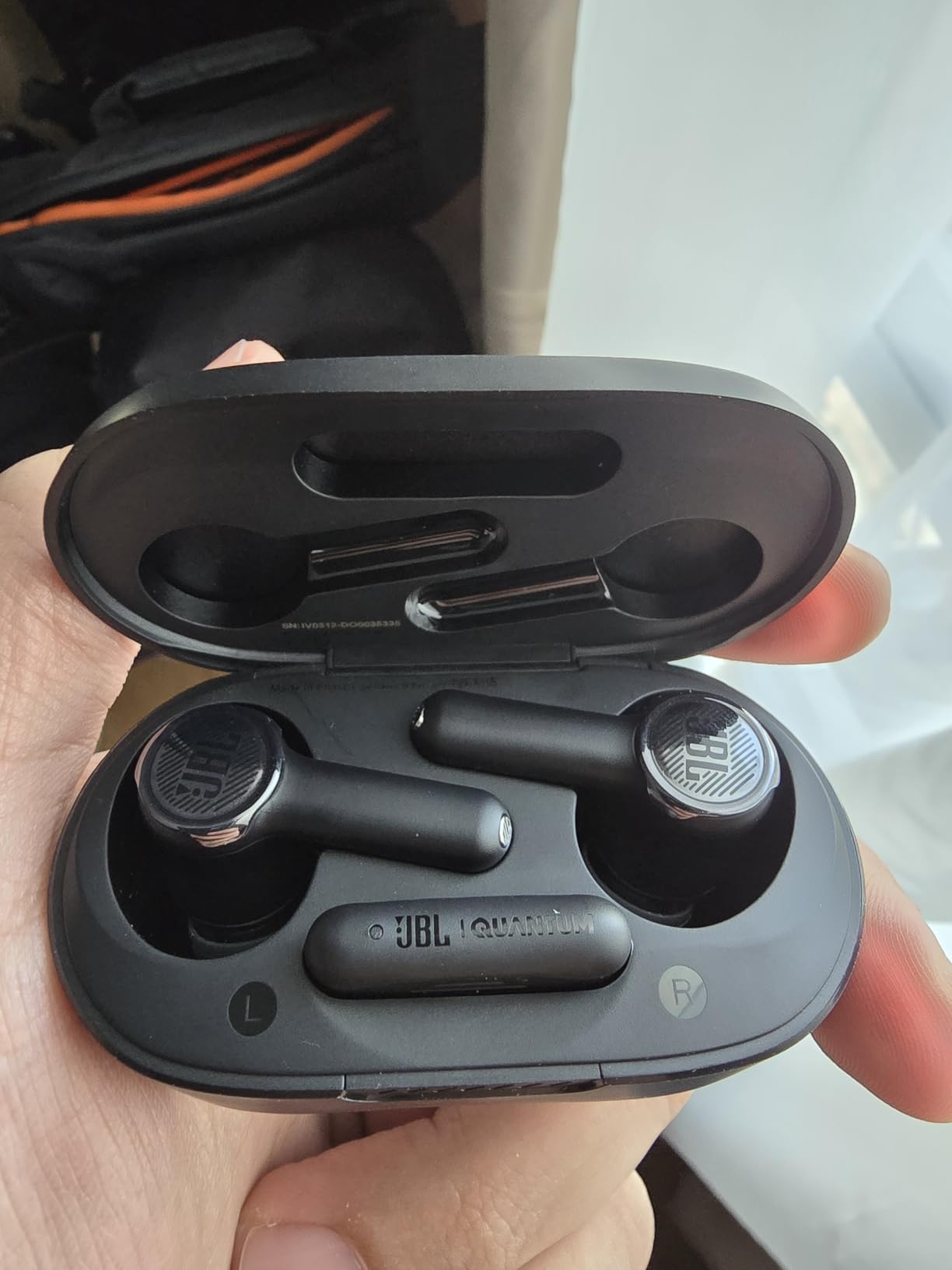 JBL Quantum TWS AIR - True Wireless Gaming Earbuds with Smart Ambient Technology, Low Latency 2.4GHz USB-C Dongle or Bluetooth, 4 Beamforming Microphones (Black) customer photo 2