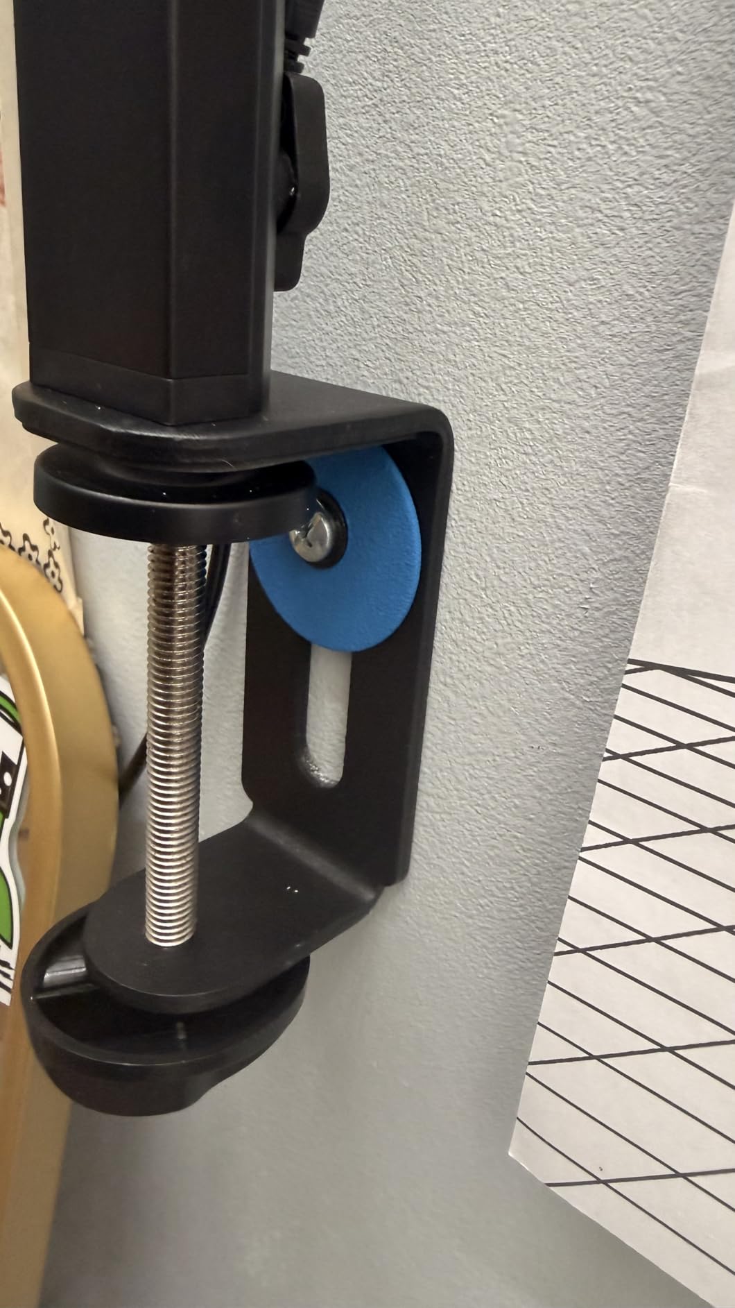 Airlonv LED Desk Lamp for Office Home, Eye-Caring Desk Light with Stepless Dimming Adjustable Flexible Gooseneck, 10W USB Adapter Desk Lamp with Clamp for Reading, Study, Workbench (Black) customer photo 1