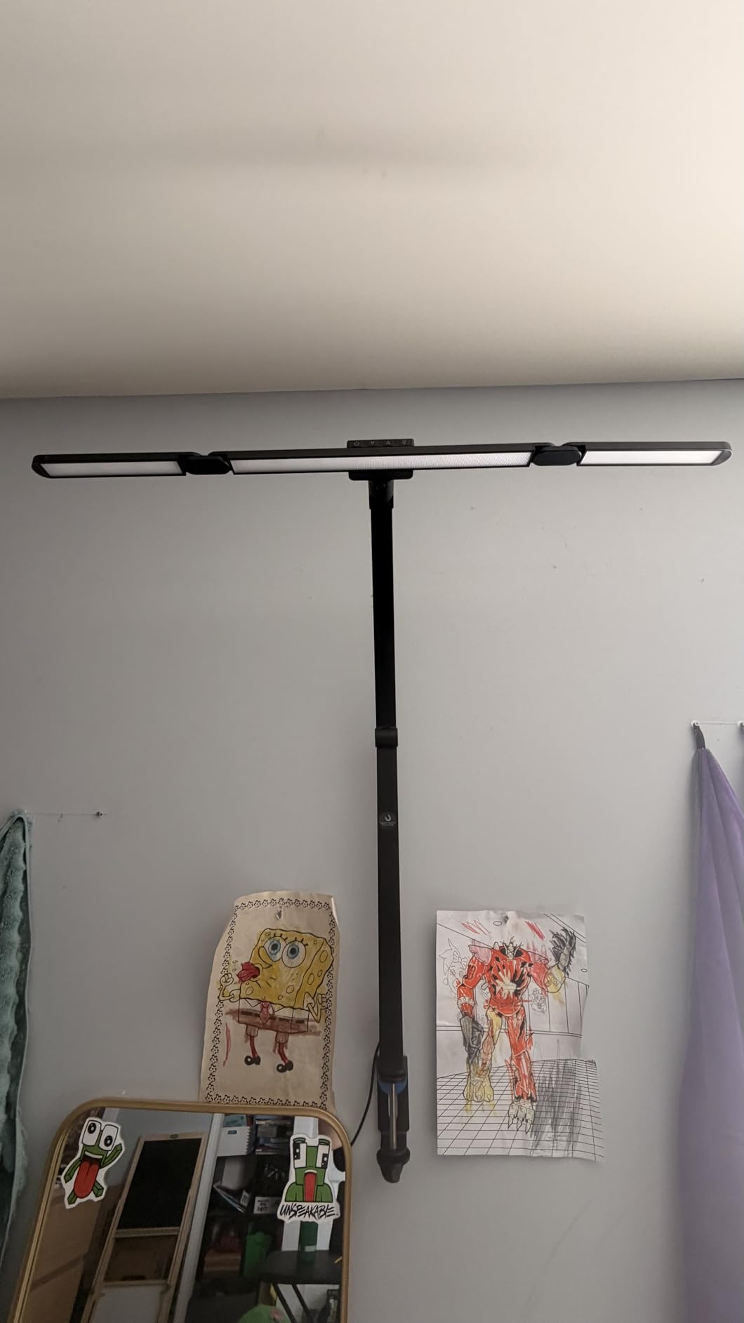 Airlonv LED Desk Lamp for Office Home, Eye-Caring Desk Light with Stepless Dimming Adjustable Flexible Gooseneck, 10W USB Adapter Desk Lamp with Clamp for Reading, Study, Workbench (Black) customer photo 2