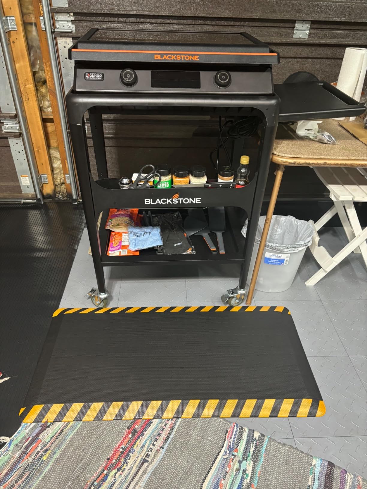 FEATOL Anti Fatigue Mat Industrial, Ergonomic Standing Floor Mat for Work for Stand -Safety Support for Leg & Back Pain(Yellow Border, 20