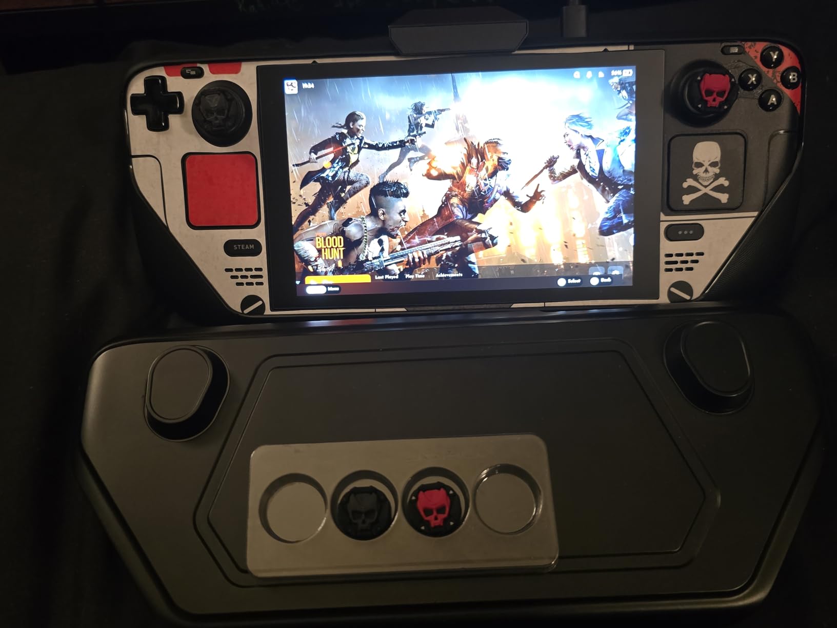 GeekShare Thumb Grip Caps for Steam Deck Joystick, Soft Silicone Anti-Slip Thumbsticks Cover Set Compatible with Steam Deck Only - 2 Pairs/4 PCS (Black & Red) customer photo 1