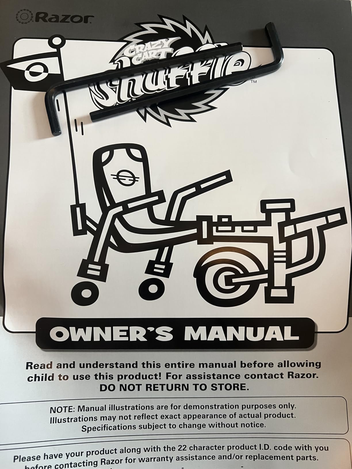 Crazy Cart Shuffle by Razor - Kid-Powered Drifting Go-Kart for Ages 4+, Crazy Cart Drift Bar Technology, Adjustable Frame with 5 Length Settings customer photo 2