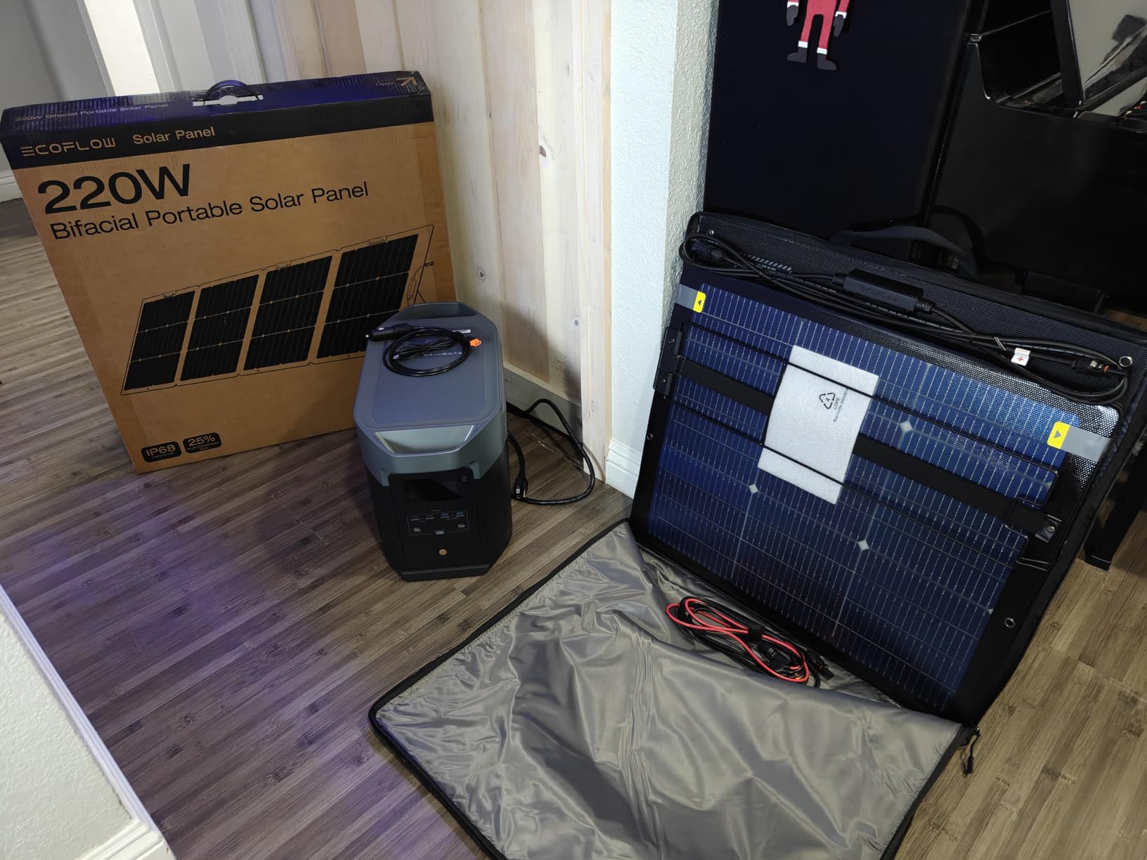 EF ECOFLOW Solar Generator DELTA 2 Max 2048Wh with 220W Solar Panel, LiFePO4 Battery Portable Power Station, Up to 3400W AC Output, AC + Solar Fast Dual Charging 0-100% in 1 Hr For Outdoor Camping RV customer photo 2