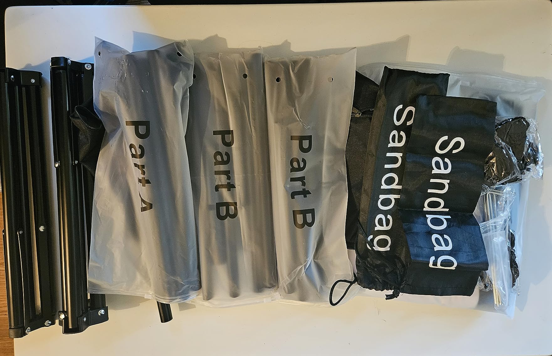 Projector Screen with Stand, Wootfairy 100 inch Foldable and Portable Projection Screen 16:9 4K HD Rear Front Wrinkle-Free Movie Screen with Carry Bag for Indoor Outdoor Home Theater Backyard Cinema customer photo 2