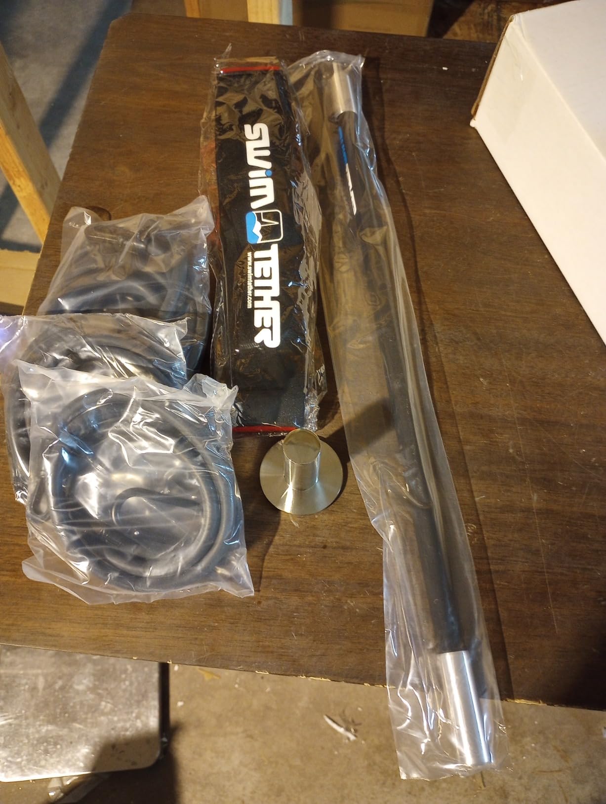 Swim Tether ST1 Compact Swim Spa & Therapy Pool Trainer - Stationary Swimming Belt System for Controlled Spaces - Minimal-Flex, Centered Swim Feel customer photo 2