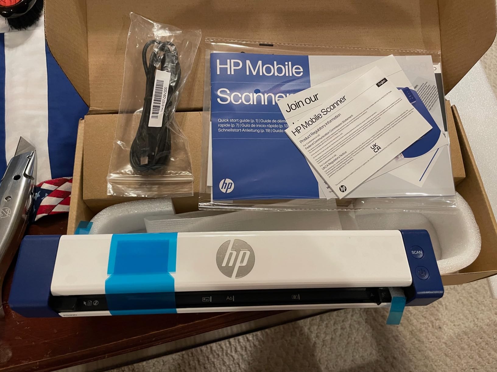 HP Small USB Document & Photo Scanner for Portable 1-Sided Sheetfed Digital Scanning, Model HPPS100 customer photo 1