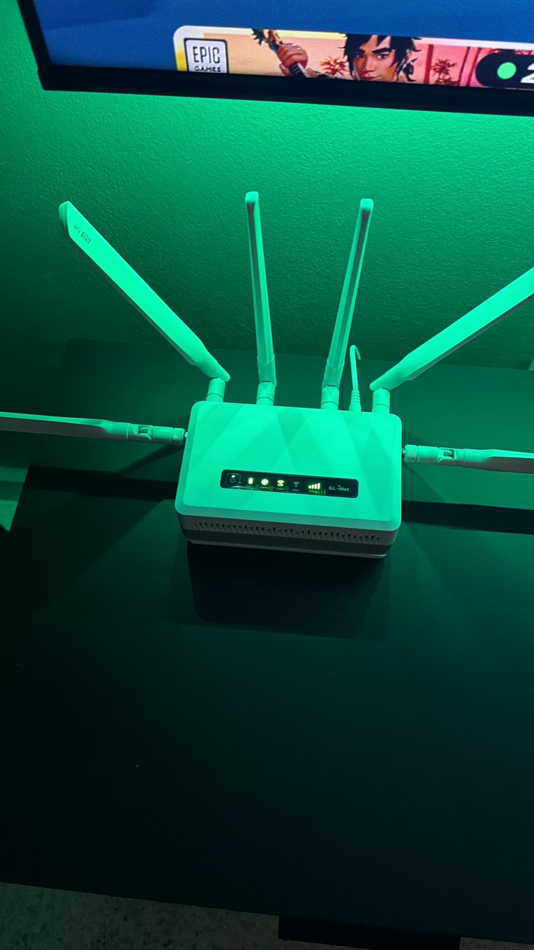 GL.iNet GL-XE3000 (Puli AX) 5G Router with Dual SIM Card Slot, Wi-Fi 6 Cellular Routers, Built-in Battery, Multi-WAN, VPN, OpenWrt, Secure 5G Router for Office, Retail, Events, Business customer photo 1