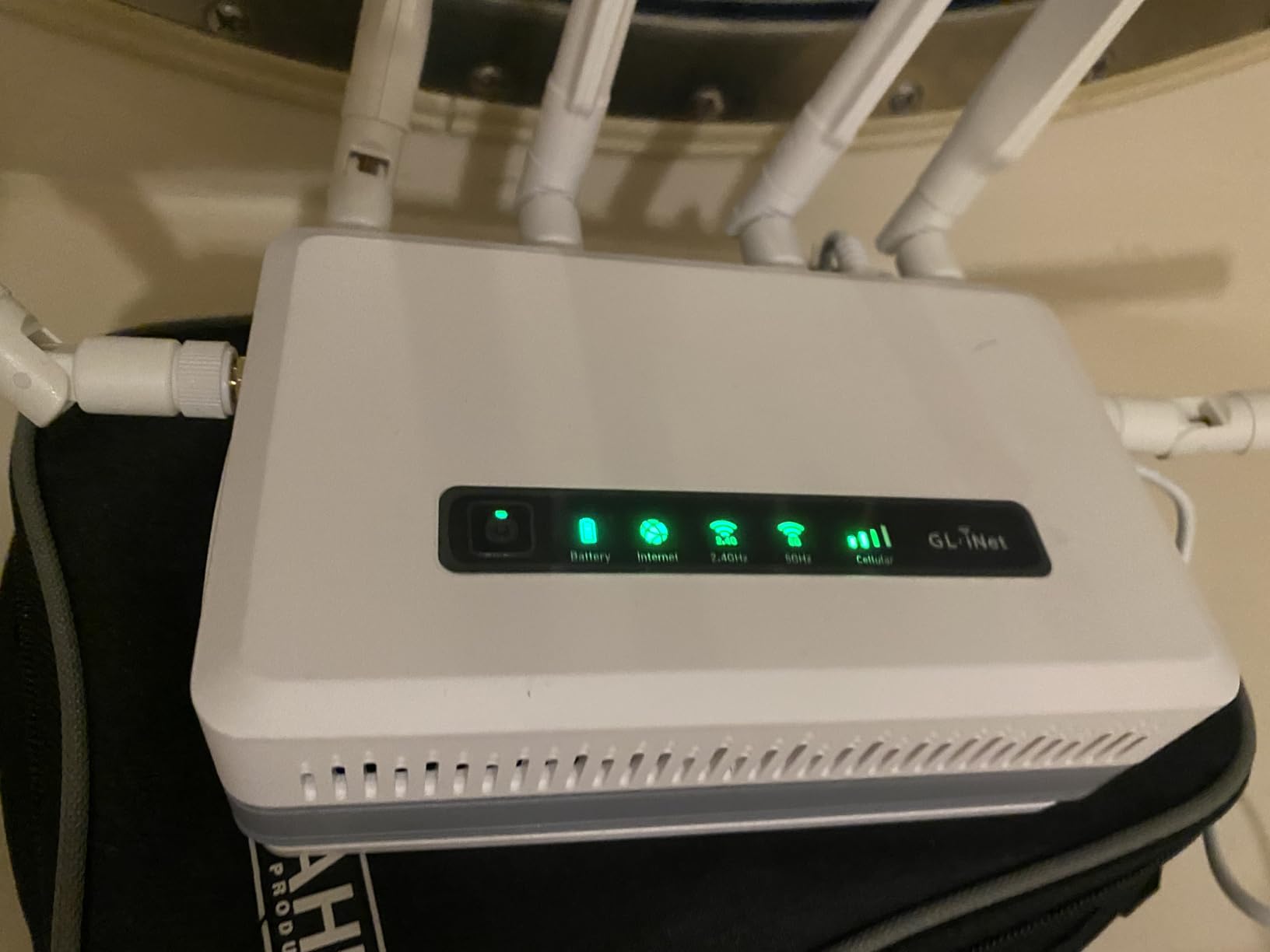GL.iNet GL-XE3000 (Puli AX) 5G Router with Dual SIM Card Slot, Wi-Fi 6 Cellular Routers, Built-in Battery, Multi-WAN, VPN, OpenWrt, Secure 5G Router for Office, Retail, Events, Business customer photo 2