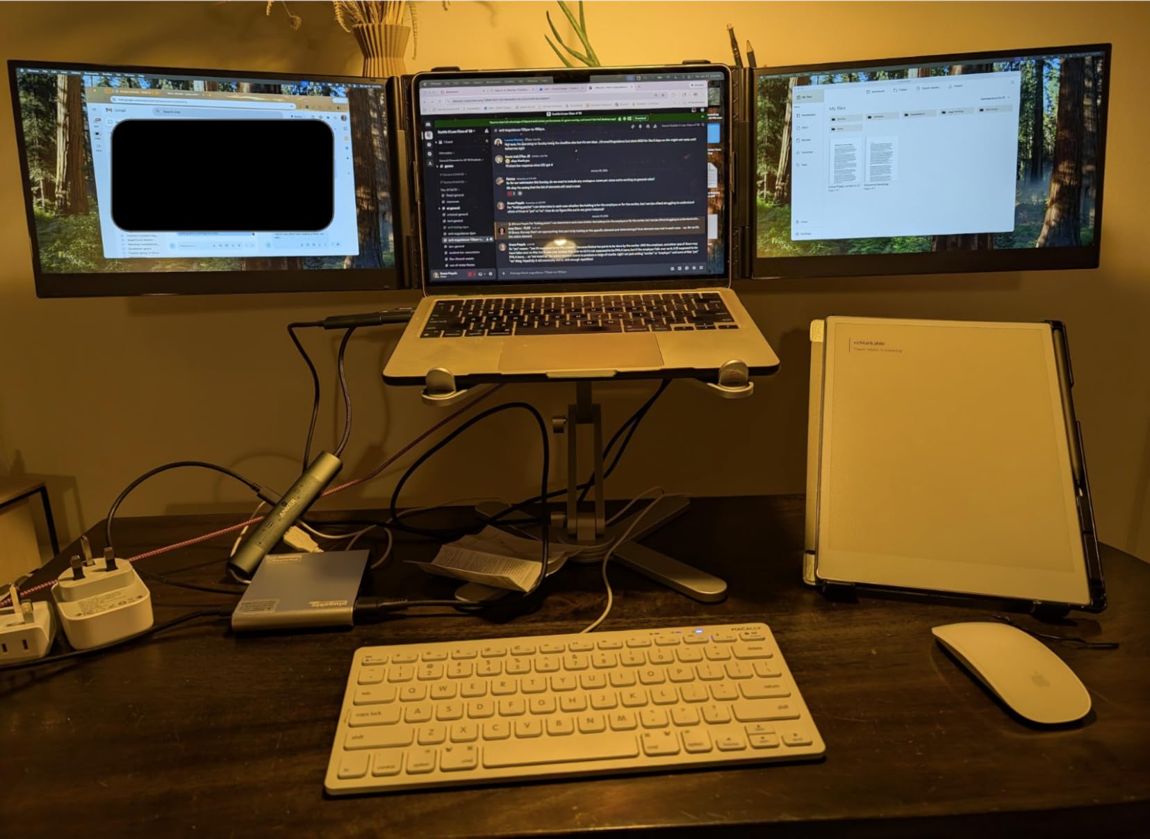 Laptop Stand with 360 Rotating Base, Computer Notebook Laptop Riser Metal Holder for Desk Collaborative Work, Fully Foldable for Easy Storage, Fits All MacBook, Laptops up to 16 inches customer photo 1