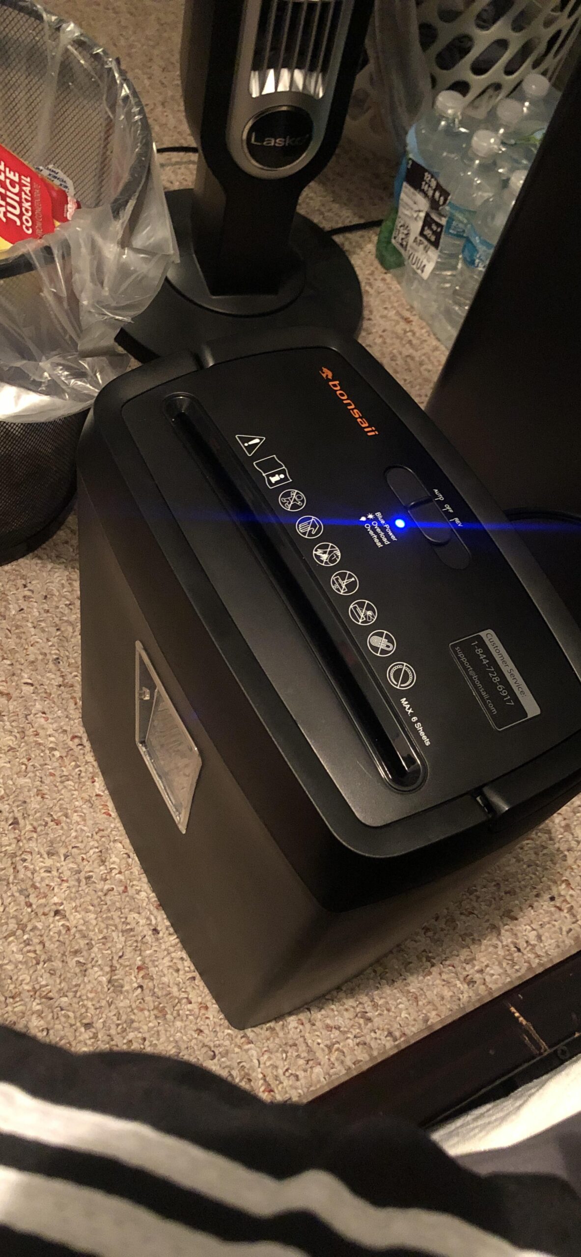 Bonsaii Paper Shredder, 8-Sheet Crosscut Shredder with 4.2 Gallon Bin Shred Credit Card/Mail/Staple/Clip for Home Office, P-4 Security Level (C261-C) customer photo 2