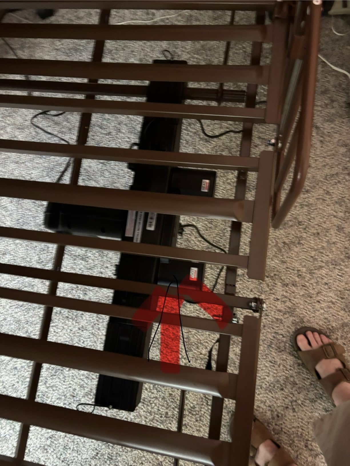 Fully Electric Hospital Bed Set - Foam Mattress, Half Rails Included - Enhanced Comfort, Convenience customer photo 2