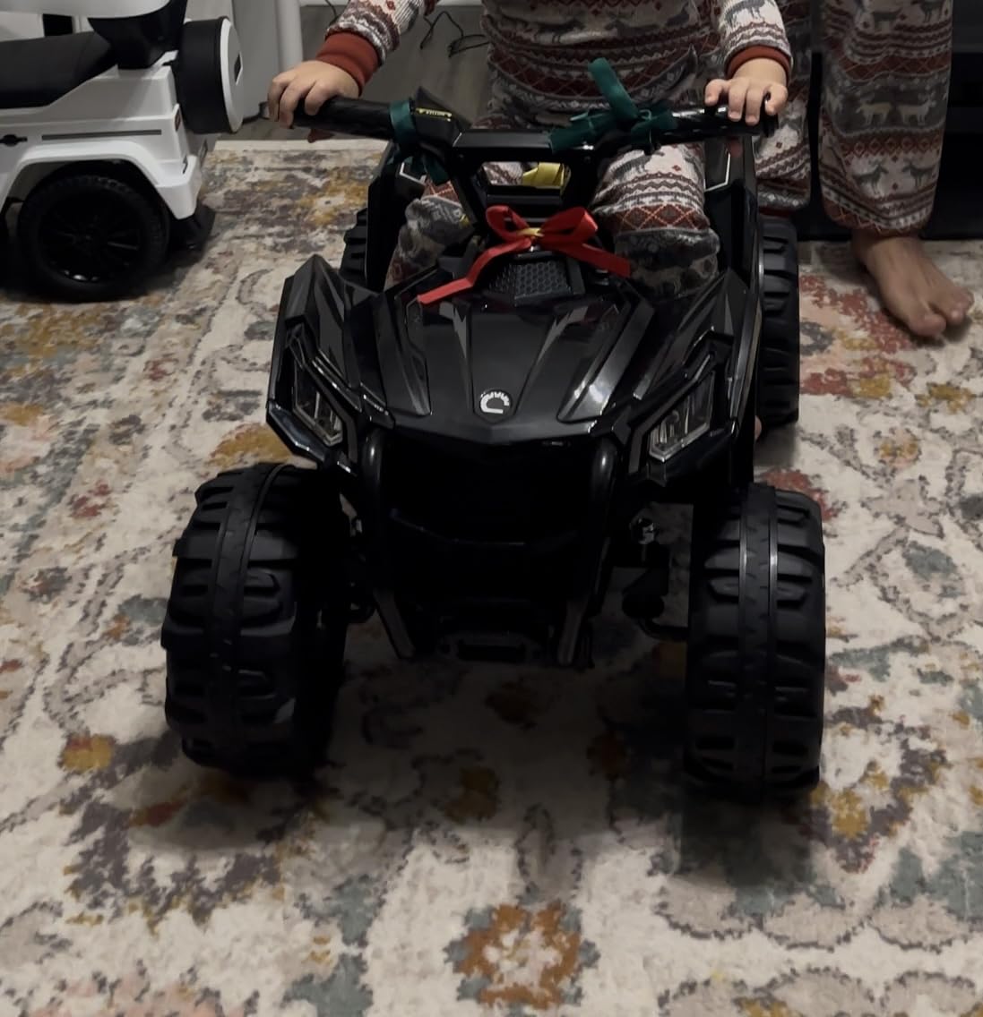 Best Choice Products 6V Kids Ride On Toy, 4-Wheeler Quad ATV Play Car w/ 1.8MPH Max Speed, Treaded Tires, Rubber Handles, Push-Button Accelerator - Black customer photo 1