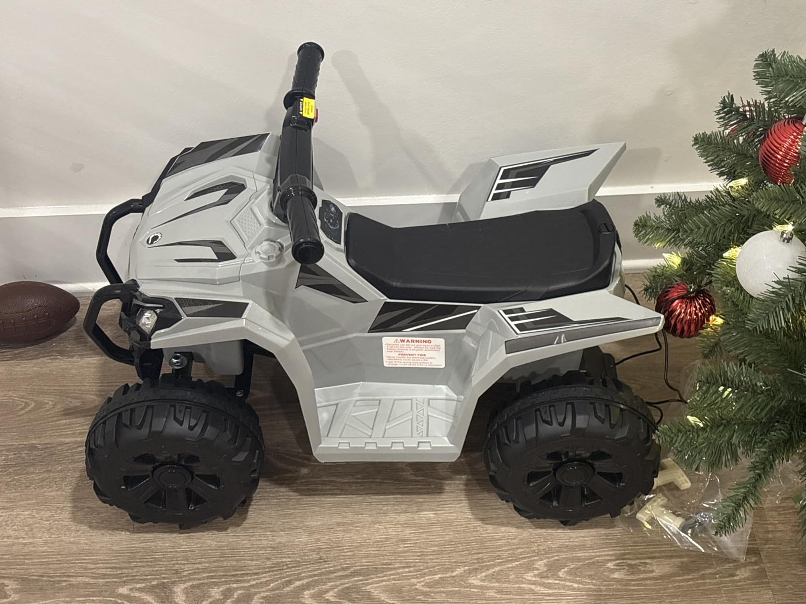 Best Choice Products 6V Kids Ride On Toy, 4-Wheeler Quad ATV Play Car w/ 1.8MPH Max Speed, Treaded Tires, Rubber Handles, Push-Button Accelerator - Black customer photo 2