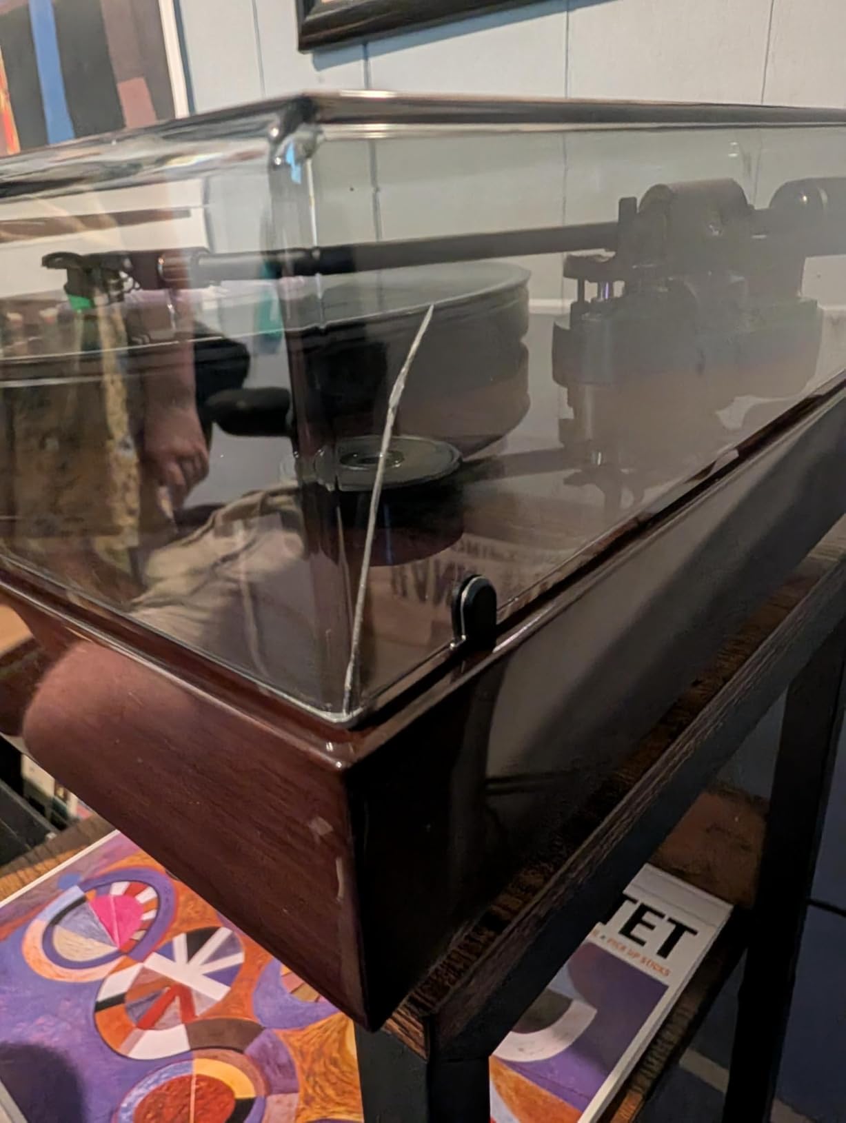 Fluance RT81+ Elite High Fidelity Vinyl Turntable Record Player, Audio Technica VM95E Cartridge, Anti-Resonant Platter, Acrylic Mat, Phono Preamp Wood Plinth - Natural Walnut customer photo 2