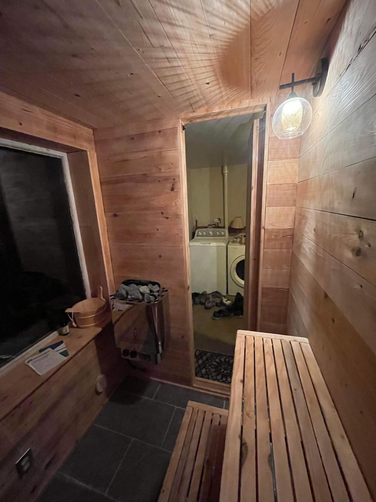 Mxmoonant Sauna Heater, 6KW 220V Electric Sauna Heaters Stove Dry Steam Sauna Bath for Home Hotel Spa Max. 300 Cu.ft with Sauna Hygrothermograph customer photo 2