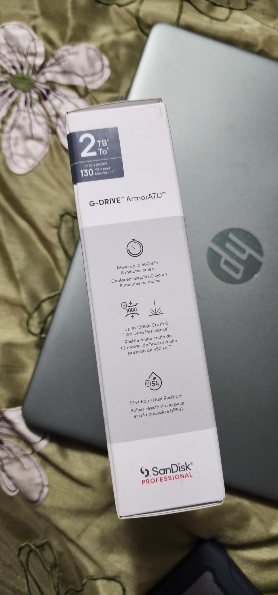 SanDisk Professional 5TB G-Drive ArmorATD - Rugged, Durable Portable External Hard Drive HDD, USB-C, USB 3.2 Gen 1 - SDPH81G-005T-GBA1D customer photo 2