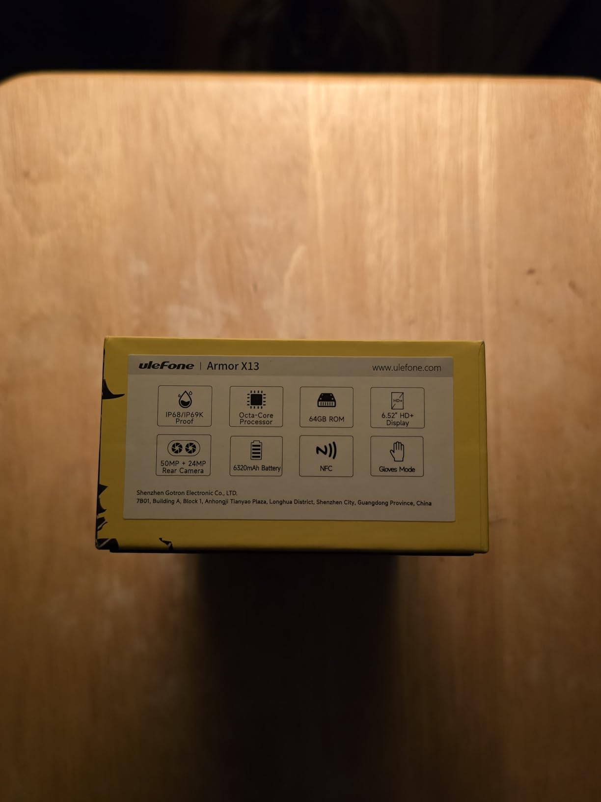 Ulefone Armor X13 Rugged Phones Unlocked, IP68/IP69K Waterproof Phone, MTk Helio G36 12GB+64GB, 50MP+24MP Night Vision Camera, 6.52