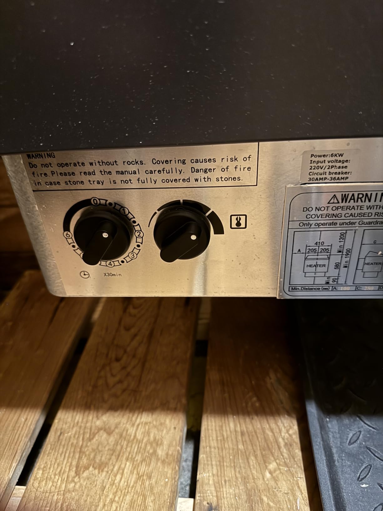 VEVOR Sauna Heater, 220V Electric Sauna Stove, Steam Bath Sauna Heater with 3h Timer and Adjustable Temp for Max. 176-318 Cubic Feet (6KW) FCC Certification customer photo 2