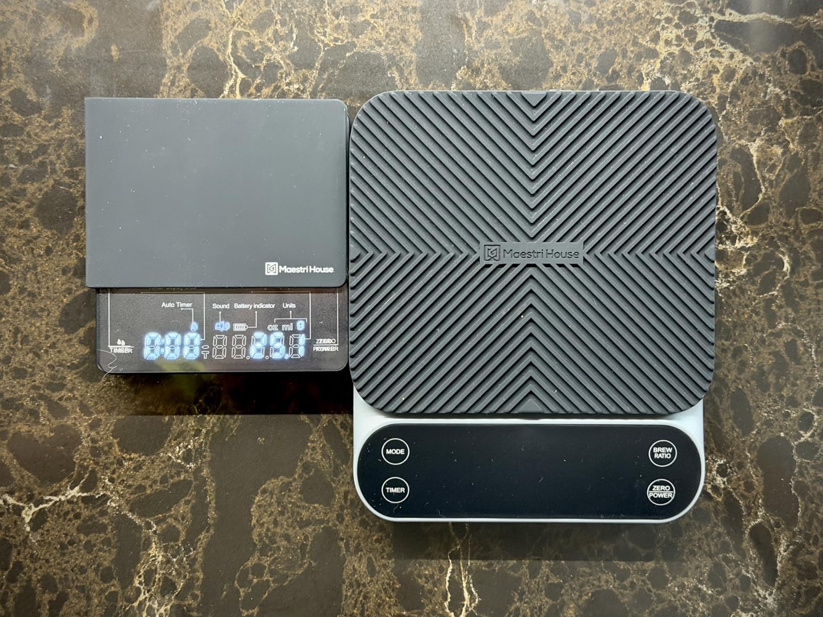 Mini Coffee Scale with Timer, Maestri House Rechargeable Espresso Scale, 2kg/0.1g Accurate Scale for Espresso and Pour-Over Coffee, Portable Digital Kitchen Scale with Automatic Timing-Black customer photo 1